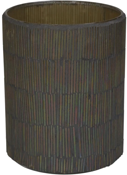 Κηροπήγιο Πολύχρωμο Γυαλί 10x10x13cm