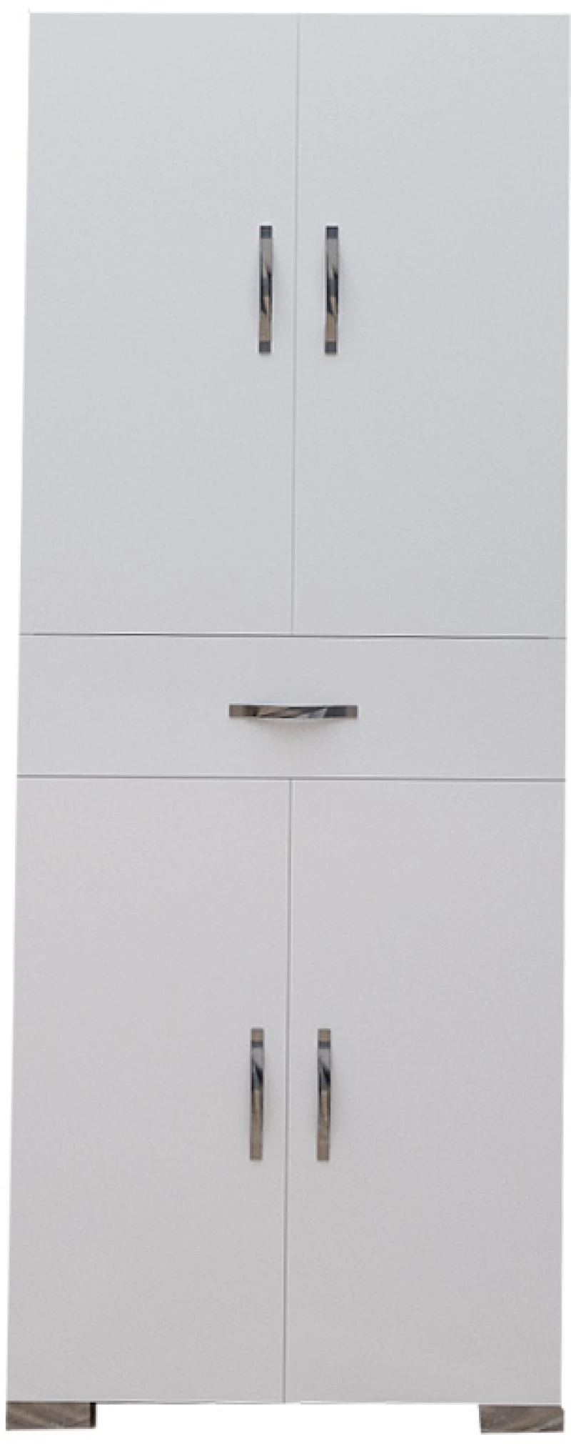 Ντουλάπα-στήλη Milou pakoworld λευκό 59x34.5x140εκ