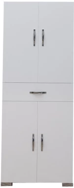 Ντουλάπα-στήλη Milou pakoworld λευκό 59x34.5x140εκ