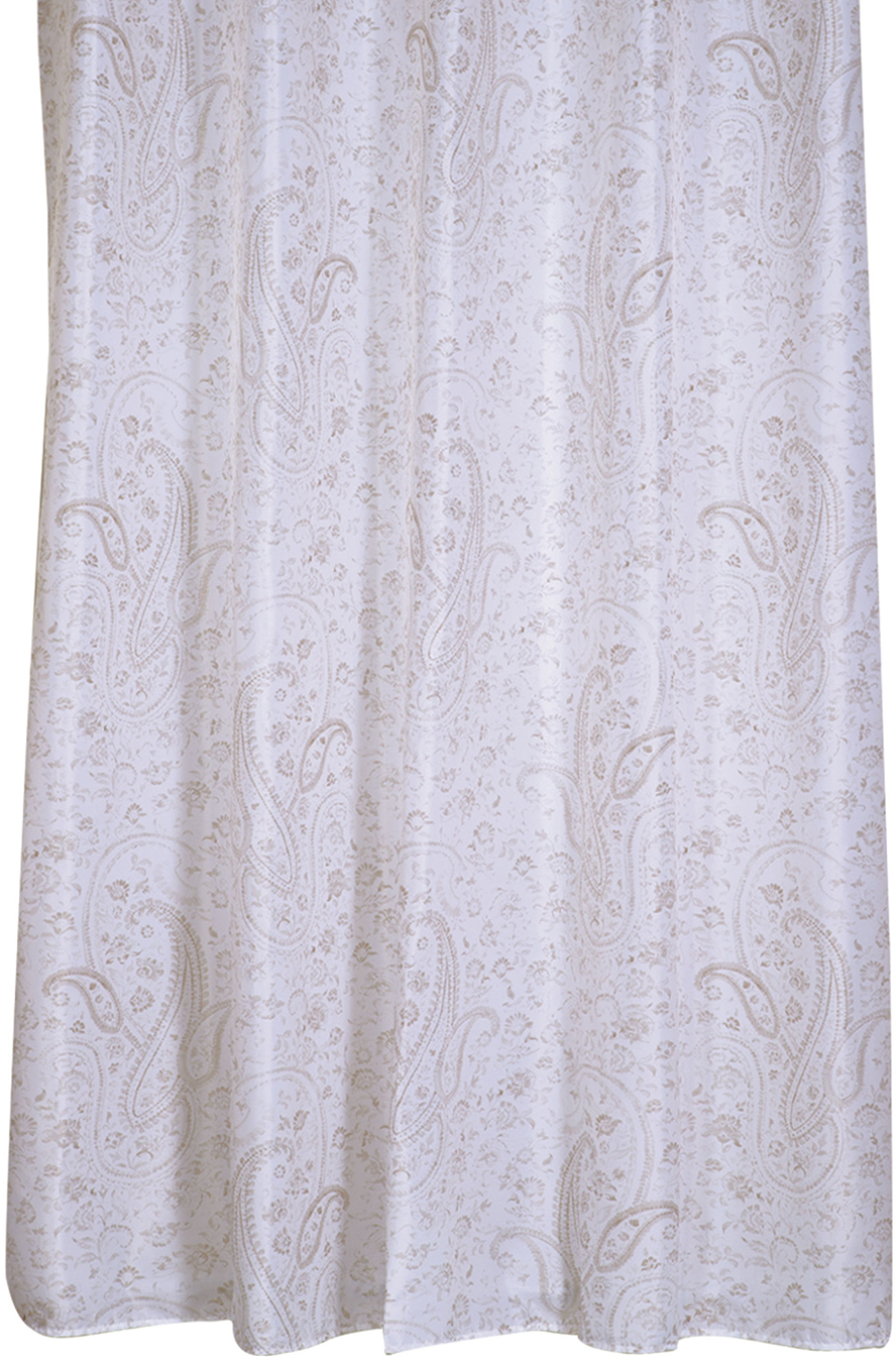 NEF-NEF ΚΟΥΡΤΙΝΑ ΜΠΑΝΙΟΥ ΠΟΛ.  ANAIS 180Χ200 BEIGE 100% ΠΟΛΥΕΣΤΕΡΑΣ