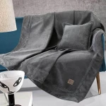 Guy Laroche Ριχτάρι Τριθέσιου Καναπέ Rubicon 170x300cm Anthracite