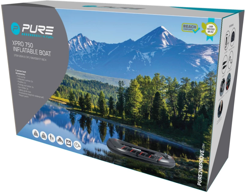 Φουσκωτή Βάρκα Pure4fun® XPRO-750 (2 ενήλικοι & 1 παιδί) AC-060