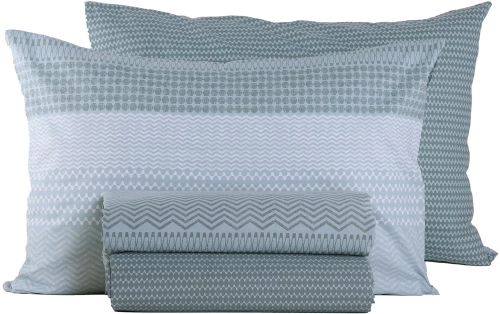 NEF-NEF ΣΕΝΤΟΝΙ ΒΑΜΒ. TENISSON ΣΕΤ  ΔΙΠΛΟ 2X(200Χ270)-2Χ(52Χ72) AQUA