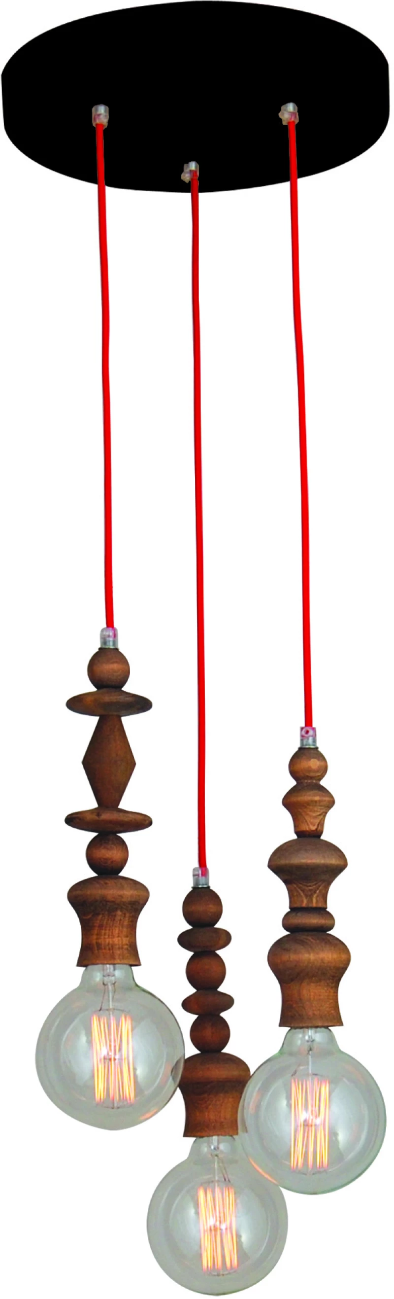 HL-042R-3P MELODY AGED WOOD PENDANT HOMELIGHTING 77-2739