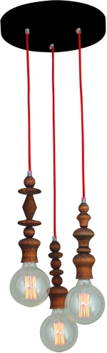 HL-042R-3P MELODY AGED WOOD PENDANT HOMELIGHTING 77-2739