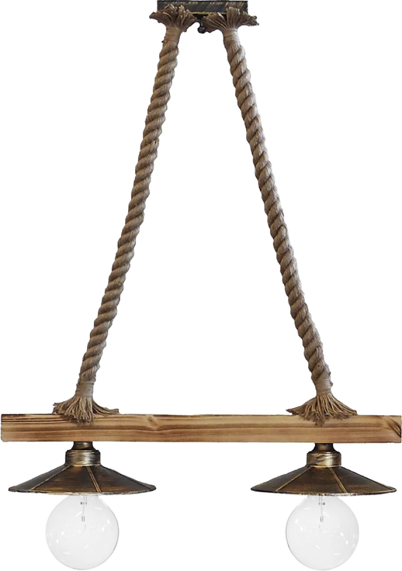 Φωτιστικό κρεμαστό  UT-150 ROPE 2L RAGA Heronia 31-0879
