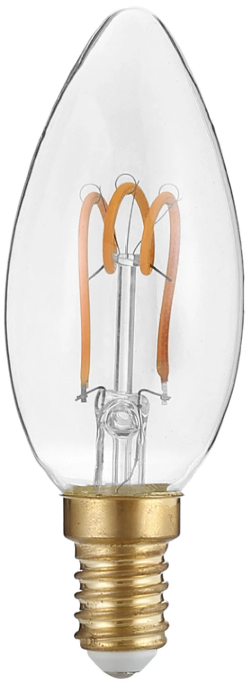 LED E14 CANDLE 3W 2700K 230V AC 300° 220LM RA80 ACA DECO3SWW