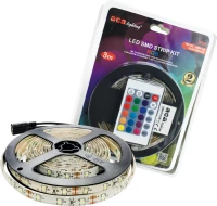 LED SMD STRIP KIT 3M IP65 RGB WITH REMOTE CONTROL & 12V DC PLUG DRIVER ACA 3MKITRGB