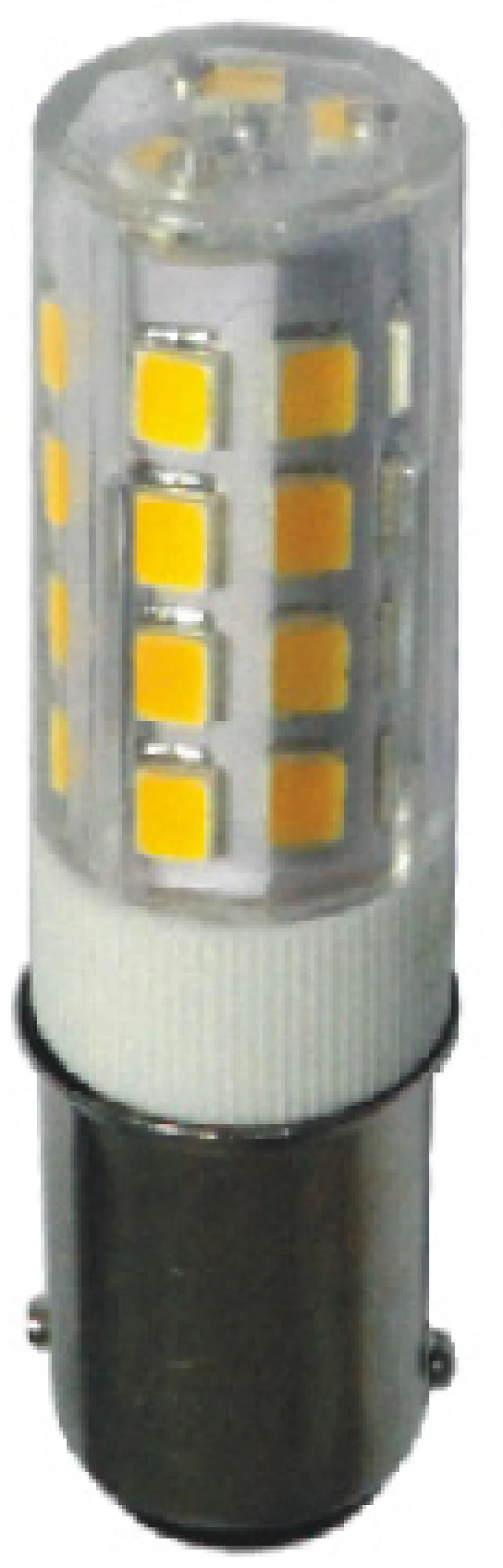 BA15D CERAMIC LED 4W 3.000K 230V AC 350Lm 2835SMD Ra80 ACA BA15D28354WW