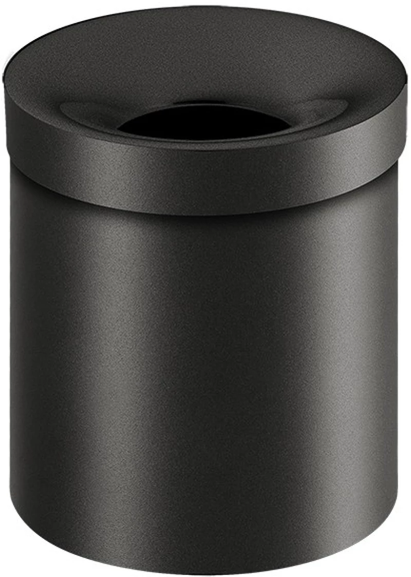 Χαρτοδοχείο Ανοιχτό 5lt Ø20,5xH24,5 cm Sanco Open Bins Brass Graphite Dark 90650-122