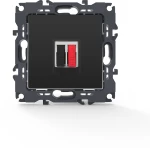 PRIME ΠΡΙΖΑ ΗΧΕΙΩΝ ΜΟΝΗ ΜΕ ΚΛΙΠ 36-230VAC IP20 MAT ΑΝΘΡΑΚΙ ACA 1000113505