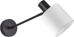 SE21-BL-22-SH1 ADEPT BLACK WALL LAMP WHITE SHADE+ HOMELIGHTING 77-8319