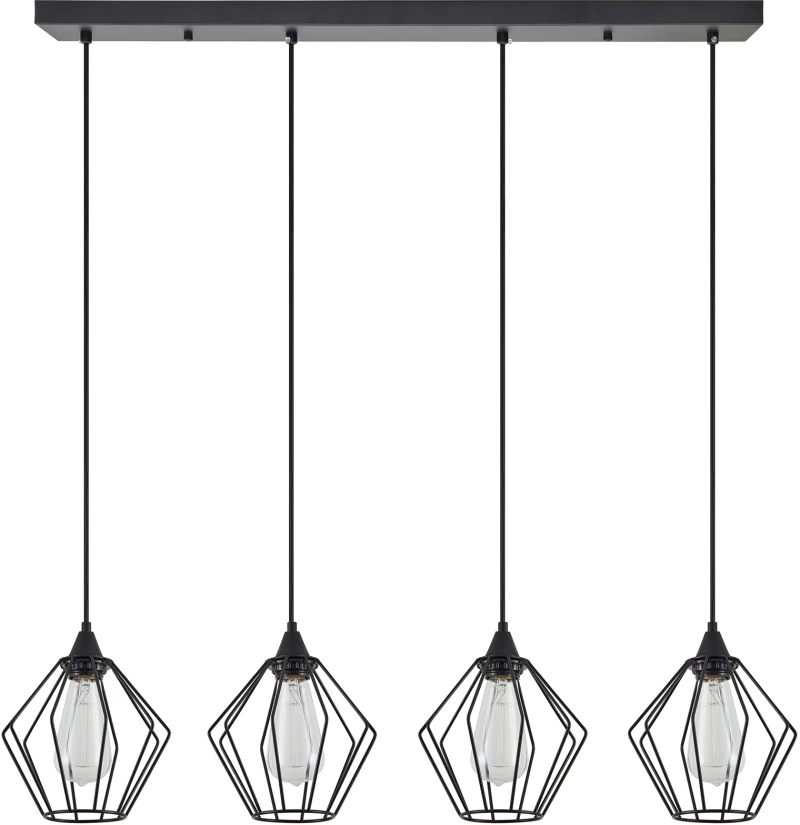 SE21-BL-B10-4BL-GR1 ADEPT PENDANT Black Metal Grid Pendant+ HOMELIGHTING 77-8752
