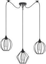 SE21-BL-B10-BL3-GR12 ADEPT FLEX Black Metal Grid Pendant+ HOMELIGHTING 77-8954