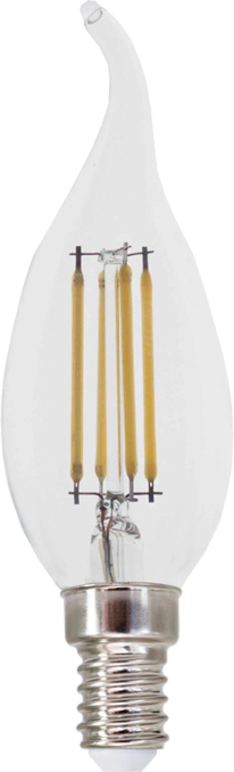 LED FILAMENT E14 DIM C35 WITH TIP 5W 4000K 230V AC 690LM RA80 ACA FLAM5NWTIPDIM
