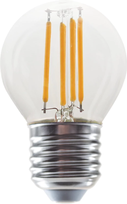 LED FILAMENT E27 G45 4W 2700K 230V AC 480LM RA80 ACA ALIN4WW