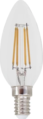 LED FILAMENT E14 C35 4W 2700K 230V AC 480LM RA80 ACA FLAM4WW