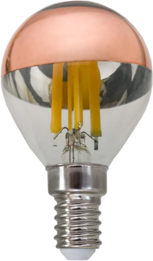 LED FILAMENT E14 DIM G45 ROSE GOLD 5W 2700K 230V AC 620LM RA80 ACA BOVA5WWDIMRG
