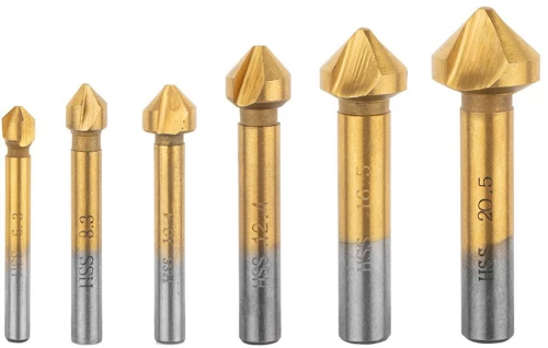 VERTO Φρέζες μετάλλου 6.3-20.5 mm σετ 6τμχ 60H822