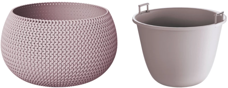 PROSPERPLAST PROSPERPLAST Γλάστρα Splofy Bowl Μόκα 9 lt DKSP370-7529U