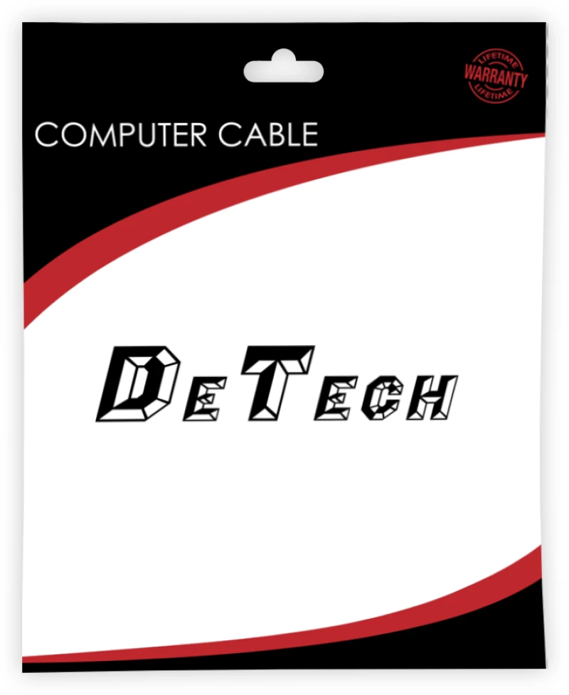 Fiber patch cable DeTech, SC-SC, UPC, Multimode, Duplex, 5.0m, Orange - 18336