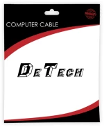 Fiber patch cable DeTech, SC-SC, UPC, Multimode, Duplex, 5.0m, Orange - 18336