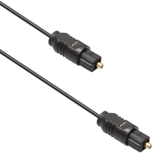 Optical audio cable DeTech, Toslink, 3.0m, Black - 18355