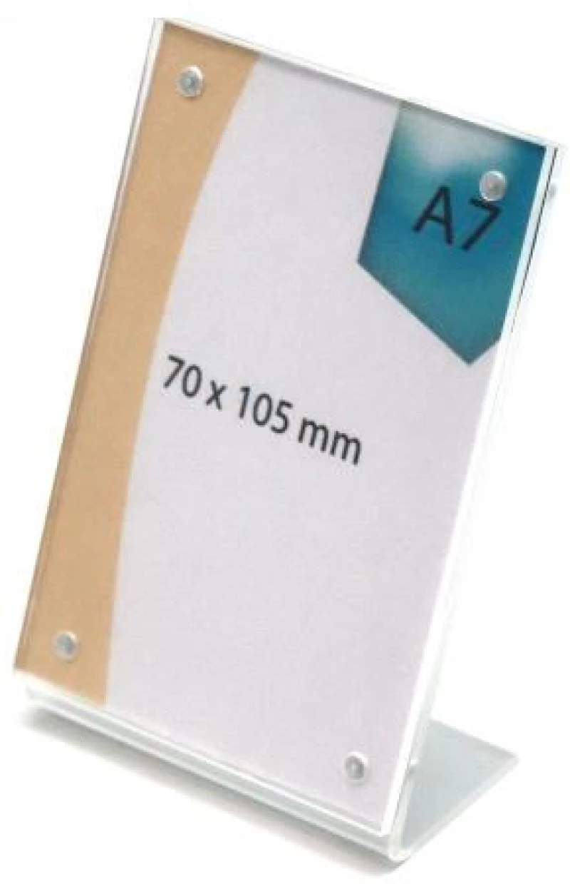 Plexiglass Σταντ Εντύπων με Κλίση Α7 1 Όψης 1110114010033