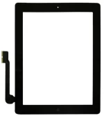 Touch Screen Apple iPad 3/ iPad 4 Full Set με Home Button Μαύρο  (OEM) 0327010027