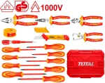 TOTAL ΚΑΣΕΤΙΝΑ ΕΡΓΑΛΕΙΩΝ ΧΕΙΡΟΣ 1000V VDE 16ΤΕΜ (THKITH1601)