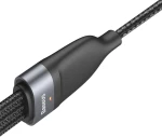 Baseus Cablu de Date USB la Lightning, Micro-USB, Type-C 66W, 1.2m - Baseus Flash Series (CA1T3-G1) - Gray 6953156229822
