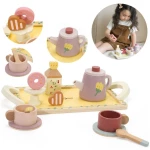 Classic World Wooden Tea and Dessert Set (50577) (CWO50577)