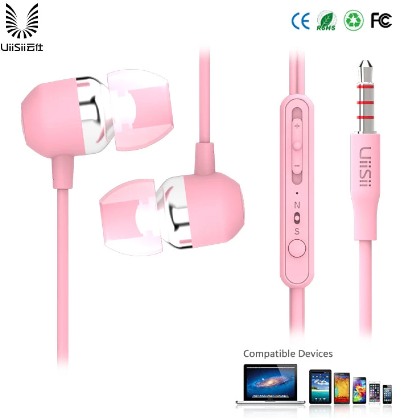 UIISII Handsfree U3 Round cable, PINK U3-PK 17969