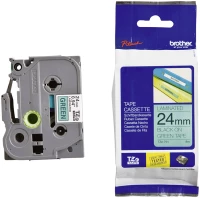 Brother TZe-751 Labelling Tape Cassette – Black on Green, 24mm wide (TZE751) (BROTZE751)