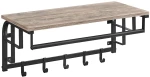 Vasagle Wall Coat Rack with Shelf 30 x 66 x 27 cm (LCR012B02) (VASLCR012B02)