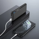 Hoco Baterie Externa 10000mAh, 2x USB, Micro-USB, tip C, LED - Hoco Easylink (J82) - Black 6931474750259
