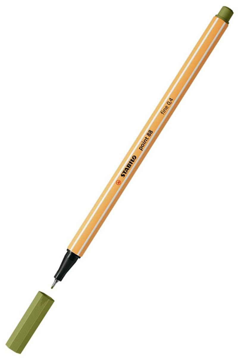 Μαρκαδόρος Σχεδίου STABILO Point 88 0.4 mm (Mud Green) (88/37)