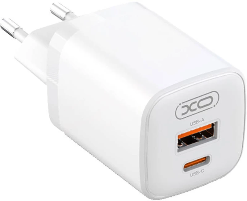 XO Wall charger XO L96, 1x USB, USB-C, 30W (white) 040640