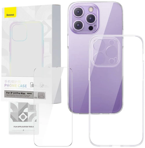 Baseus Transparent Case and Tempered Glass set Baseus Corning for iPhone 14 Pro Max 048659