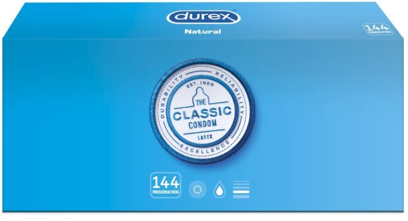 DUREX NATURAL 144 UNITS