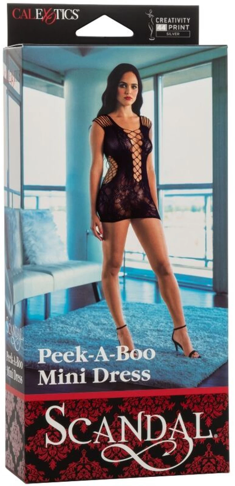 CALEX PEEK-A-BOO MINI DRESS ONE SIZE