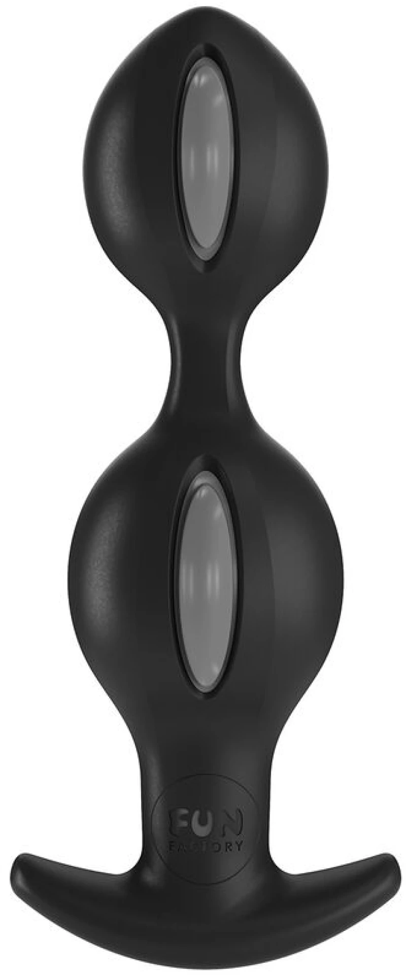 FUN FACTORY - B BALLS DUO ANAL PLUG WITH MOTION GREY BLACK