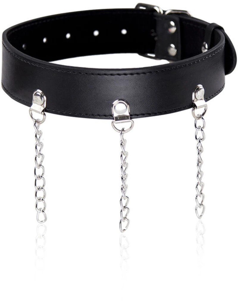 OHMAMA FETISH COLLAR WITH RINGS