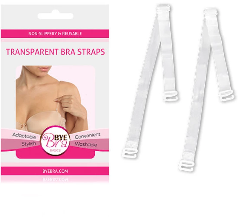 BYEBRA TRANSPARENT BRA STRAPS - 15MM
