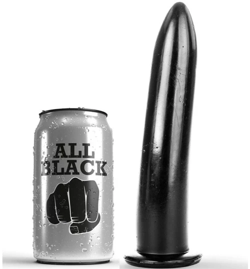 ALL BLACK DILDO 20CM