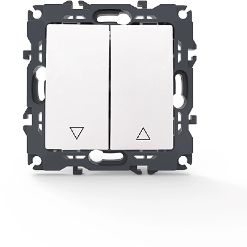 PRIME ΜΠΟΥΤΟΝ ΡΟΛΛΩΝ ΜΕ ΚΛΙΠ 1-1P 10A 250VAC IP20 ΛΕΥΚΟ ACA 1000112201