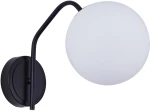 SE21-BL-25 FLAKE BLACK WALL LAMP OPAL GLASS Β1 HOMELIGHTING 77-8289