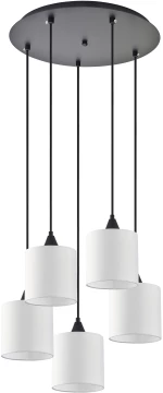 SE21-BL-B10-BL5-SH1 ADEPT PENDANT White Shade Pendant+ HOMELIGHTING 77-9027