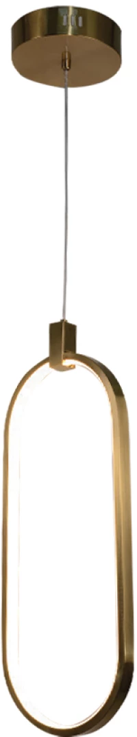 InLight Κρεμαστό φωτιστικό LED 14W 3000K σε χρυσαφί απόχρωση D:17cm 6059-GL