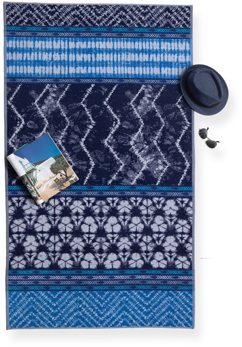 ΠΕΤΣΕΤΑ ΒΑΜΒ SEA STORM 100Χ180 100% BAMBAKI  BLUE/BLACK